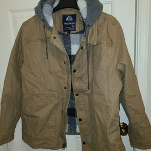 American Rag Sherpa Lined Dull Gold Men's Softshel